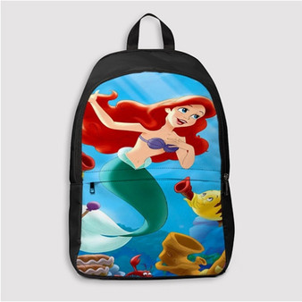 Pastele Little Mermaid Custom Backpack Personalized School Bag Travel Bag Work Bag Laptop Lunch Office Book Waterproof Unisex Fabric Backpack