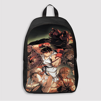 Pastele Street Fighter 2 Custom Backpack Personalized School Bag Travel Bag Work Bag Laptop Lunch Office Book Waterproof Unisex Fabric Backpack