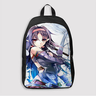 Pastele Sword Art Online Yuki Custom Backpack Personalized School Bag Travel Bag Work Bag Laptop Lunch Office Book Waterproof Unisex Fabric Backpack