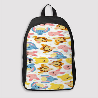 Pastele Winnie The Pooh Eeyore Tiger Piglet Custom Backpack Personalized School Bag Travel Bag Work Bag Laptop Lunch Office Book Waterproof Unisex Fabric Backpack