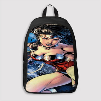 Pastele Wonder Woman DC Comics Custom Backpack Personalized School Bag Travel Bag Work Bag Laptop Lunch Office Book Waterproof Unisex Fabric Backpack