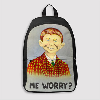 Pastele Alfred E Neuman Custom Backpack Awesome Personalized School Bag Travel Bag Work Bag Laptop Lunch Office Book Waterproof Unisex Fabric Backpack