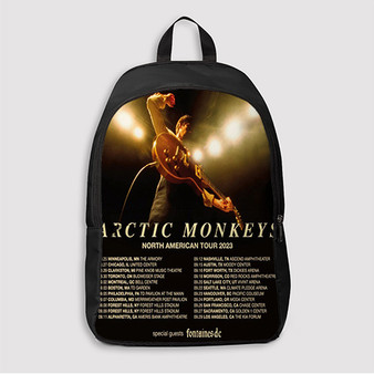 Pastele Arctic Monkeys 2023 Tour Custom Backpack Awesome Personalized School Bag Travel Bag Work Bag Laptop Lunch Office Book Waterproof Unisex Fabric Backpack