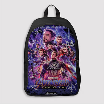 Pastele Avengers Endgame Poster Signed By Cast Custom Backpack Awesome Personalized School Bag Travel Bag Work Bag Laptop Lunch Office Book Waterproof Unisex Fabric Backpack