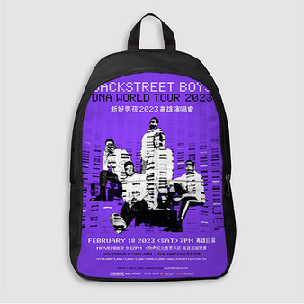 Pastele Backstreet Boys DNA World Tour 2023 Custom Backpack Awesome Personalized School Bag Travel Bag Work Bag Laptop Lunch Office Book Waterproof Unisex Fabric Backpack