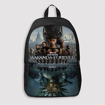 Pastele Black Panther Wakanda Forever Marvel Custom Backpack Awesome Personalized School Bag Travel Bag Work Bag Laptop Lunch Office Book Waterproof Unisex Fabric Backpack