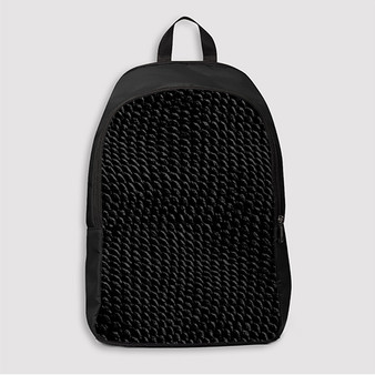 Pastele Black Snake Skin Custom Backpack Awesome Personalized School Bag Travel Bag Work Bag Laptop Lunch Office Book Waterproof Unisex Fabric Backpack