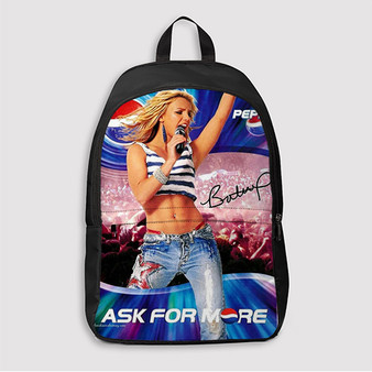 Pastele Britney Spears Pepsi Concert Custom Backpack Awesome Personalized School Bag Travel Bag Work Bag Laptop Lunch Office Book Waterproof Unisex Fabric Backpack