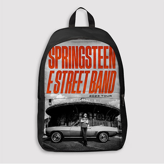 Pastele Bruce Springsteen E Street 2023 Tour jpeg Custom Backpack Awesome Personalized School Bag Travel Bag Work Bag Laptop Lunch Office Book Waterproof Unisex Fabric Backpack