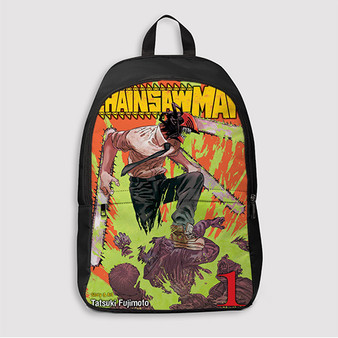 Pastele Chainsaw Man Custom Backpack Awesome Personalized School Bag Travel Bag Work Bag Laptop Lunch Office Book Waterproof Unisex Fabric Backpack