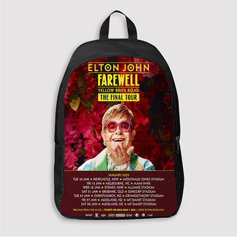 Pastele Elton John 2023 Tour Custom Backpack Awesome Personalized School Bag Travel Bag Work Bag Laptop Lunch Office Book Waterproof Unisex Fabric Backpack