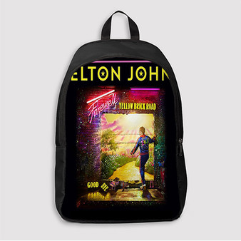 Pastele Elton John Farewell 2023 Tour jpeg Custom Backpack Awesome Personalized School Bag Travel Bag Work Bag Laptop Lunch Office Book Waterproof Unisex Fabric Backpack