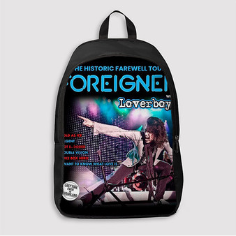 Pastele Foreigner The Historic Farewell Tour 2023 Custom Backpack Awesome Personalized School Bag Travel Bag Work Bag Laptop Lunch Office Book Waterproof Unisex Fabric Backpack