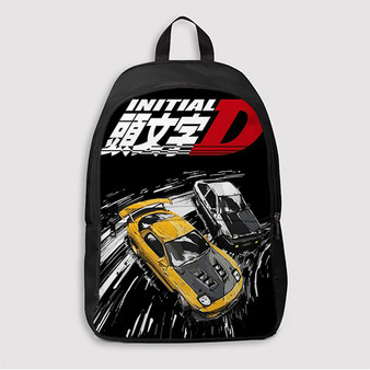 Pastele Initial D Custom Backpack Awesome Personalized School Bag Travel Bag Work Bag Laptop Lunch Office Book Waterproof Unisex Fabric Backpack