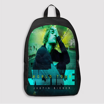 Pastele Justin Bieber 2023 World Tour Custom Backpack Awesome Personalized School Bag Travel Bag Work Bag Laptop Lunch Office Book Waterproof Unisex Fabric Backpack