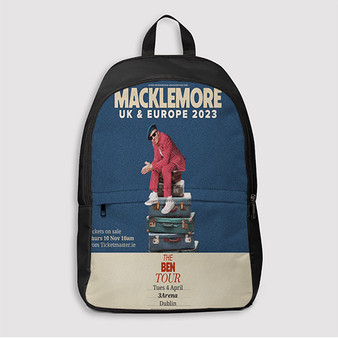 Pastele Macklemore 2023 Tour Custom Backpack Awesome Personalized School Bag Travel Bag Work Bag Laptop Lunch Office Book Waterproof Unisex Fabric Backpack