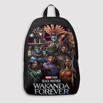 Pastele Marvel Black Panther Wakanda Forever Custom Backpack Awesome Personalized School Bag Travel Bag Work Bag Laptop Lunch Office Book Waterproof Unisex Fabric Backpack