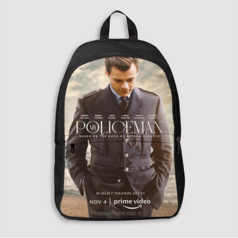 Pastele My Policeman Harry Styles Custom Backpack Awesome Personalized School Bag Travel Bag Work Bag Laptop Lunch Office Book Waterproof Unisex Fabric Backpack