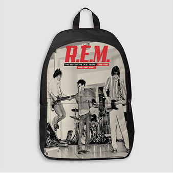 Pastele R E M Band Custom Backpack Awesome Personalized School Bag Travel Bag Work Bag Laptop Lunch Office Book Waterproof Unisex Fabric Backpack