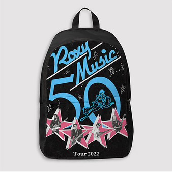 Pastele Roxy Music Tour jpeg Custom Backpack Awesome Personalized School Bag Travel Bag Work Bag Laptop Lunch Office Book Waterproof Unisex Fabric Backpack