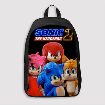 Pastele Sonic the Hedgehog 2 Custom Backpack Awesome Personalized School Bag Travel Bag Work Bag Laptop Lunch Office Book Waterproof Unisex Fabric Backpack