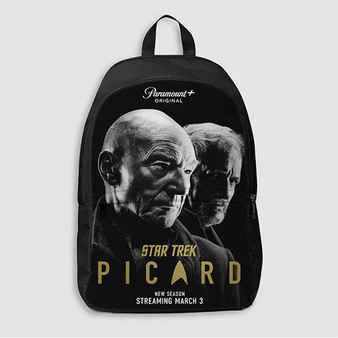 Pastele Star Trek Picard Custom Backpack Awesome Personalized School Bag Travel Bag Work Bag Laptop Lunch Office Book Waterproof Unisex Fabric Backpack