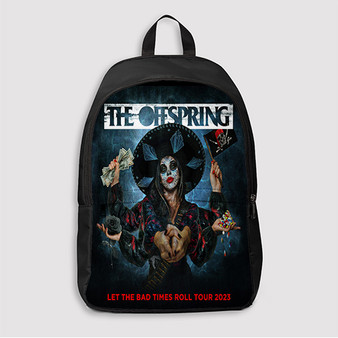 Pastele The Offspring Let The Bad Times Roll Tour 2023 Custom Backpack Awesome Personalized School Bag Travel Bag Work Bag Laptop Lunch Office Book Waterproof Unisex Fabric Backpack