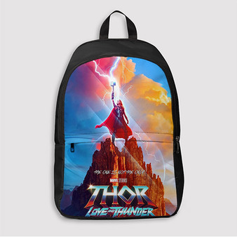 Pastele Thor Love and Thunder Jane Foster Custom Backpack Awesome Personalized School Bag Travel Bag Work Bag Laptop Lunch Office Book Waterproof Unisex Fabric Backpack