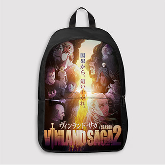 Pastele Vinland Saga Season 2 Custom Backpack Awesome Personalized School Bag Travel Bag Work Bag Laptop Lunch Office Book Waterproof Unisex Fabric Backpack