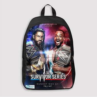 Pastele WWE Survivor Series Roman Reigns vs Big E Custom Backpack Awesome Personalized School Bag Travel Bag Work Bag Laptop Lunch Office Book Waterproof Unisex Fabric Backpack