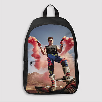 Pastele Zac Efron Custom Backpack Awesome Personalized School Bag Travel Bag Work Bag Laptop Lunch Office Book Waterproof Unisex Fabric Backpack