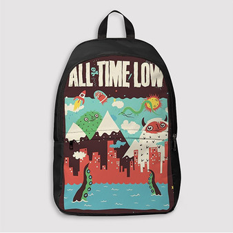 Pastele All Time Low Band Custom Backpack Awesome Personalized School Bag Travel Bag Work Bag Laptop Lunch Office Book Waterproof Unisex Fabric Backpack