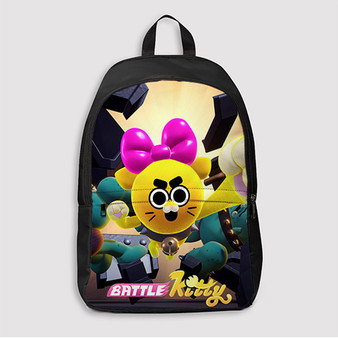 Pastele Battle Kitty Custom Backpack Awesome Personalized School Bag Travel Bag Work Bag Laptop Lunch Office Book Waterproof Unisex Fabric Backpack