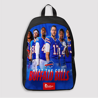 Pastele Buffalo Bills NFL 2022 Squad Custom Backpack Awesome Personalized School Bag Travel Bag Work Bag Laptop Lunch Office Book Waterproof Unisex Fabric Backpack