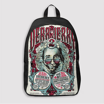Pastele Dear Jerry Garcia Custom Backpack Awesome Personalized School Bag Travel Bag Work Bag Laptop Lunch Office Book Waterproof Unisex Fabric Backpack