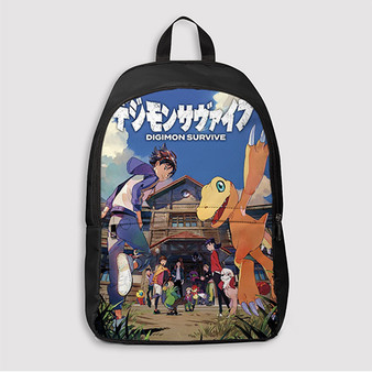 Pastele Digimon Survive Custom Backpack Awesome Personalized School Bag Travel Bag Work Bag Laptop Lunch Office Book Waterproof Unisex Fabric Backpack