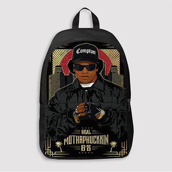 Pastele Eazy E Real Muthaphuckkin Custom Backpack Awesome Personalized School Bag Travel Bag Work Bag Laptop Lunch Office Book Waterproof Unisex Fabric Backpack