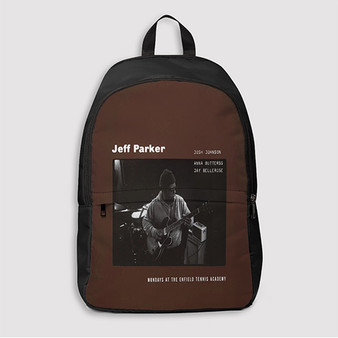 Pastele Jeff Parker Mondays at The Enfield Tennis Academy Custom Backpack Awesome Personalized School Bag Travel Bag Work Bag Laptop Lunch Office Book Waterproof Unisex Fabric Backpack