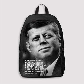 Pastele John F Kennedy Quotes jpeg Custom Backpack Awesome Personalized School Bag Travel Bag Work Bag Laptop Lunch Office Book Waterproof Unisex Fabric Backpack
