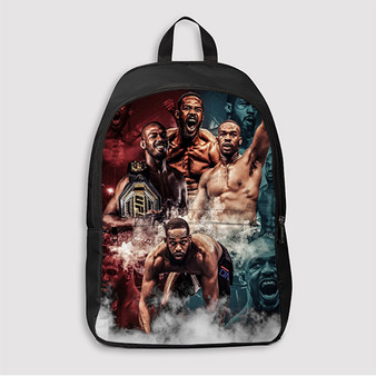 Pastele Jon Jones UFC MMA Custom Backpack Awesome Personalized School Bag Travel Bag Work Bag Laptop Lunch Office Book Waterproof Unisex Fabric Backpack