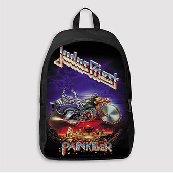 Pastele Judas Priest Painkiller Custom Backpack Awesome Personalized School Bag Travel Bag Work Bag Laptop Lunch Office Book Waterproof Unisex Fabric Backpack