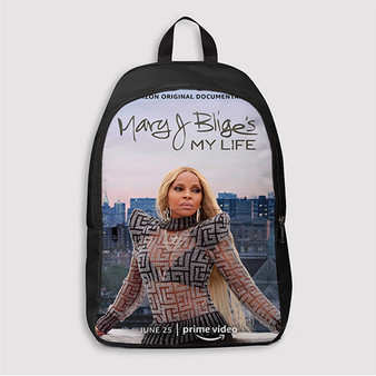 Pastele Mary J Blige My Life Custom Backpack Awesome Personalized School Bag Travel Bag Work Bag Laptop Lunch Office Book Waterproof Unisex Fabric Backpack