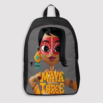 Pastele Maya and the Three Custom Backpack Awesome Personalized School Bag Travel Bag Work Bag Laptop Lunch Office Book Waterproof Unisex Fabric Backpack