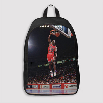 Pastele Michael Jordan Dunk Custom Backpack Awesome Personalized School Bag Travel Bag Work Bag Laptop Lunch Office Book Waterproof Unisex Fabric Backpack