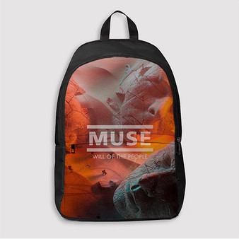 Pastele Muse Will Of The People Custom Backpack Awesome Personalized School Bag Travel Bag Work Bag Laptop Lunch Office Book Waterproof Unisex Fabric Backpack