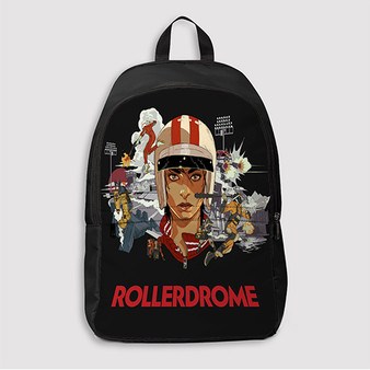 Pastele Rollerdrome Custom Backpack Awesome Personalized School Bag Travel Bag Work Bag Laptop Lunch Office Book Waterproof Unisex Fabric Backpack