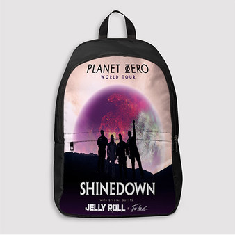 Pastele Shinedown Planet Zero Custom Backpack Awesome Personalized School Bag Travel Bag Work Bag Laptop Lunch Office Book Waterproof Unisex Fabric Backpack
