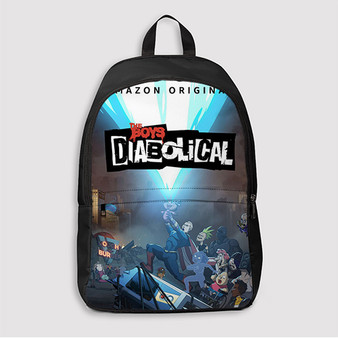 Pastele The Boys Presents Diabolical Custom Backpack Awesome Personalized School Bag Travel Bag Work Bag Laptop Lunch Office Book Waterproof Unisex Fabric Backpack