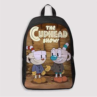 Pastele The Cuphead Show Cartoon Custom Backpack Awesome Personalized School Bag Travel Bag Work Bag Laptop Lunch Office Book Waterproof Unisex Fabric Backpack