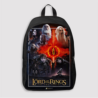 Pastele The Lord Of The Rings The Two Towers Custom Backpack Awesome Personalized School Bag Travel Bag Work Bag Laptop Lunch Office Book Waterproof Unisex Fabric Backpack